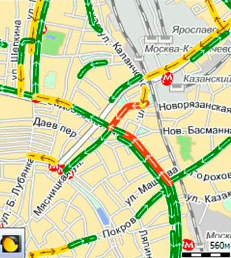 Приложение Яндекс карты - проложить маршрут